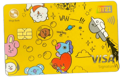 宇宙明星BT21信用卡